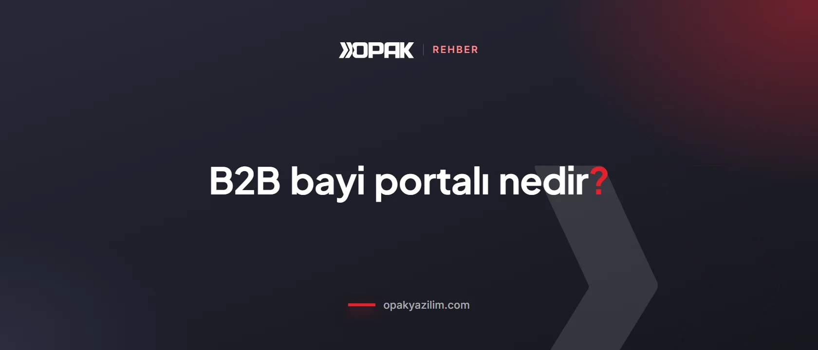 B2B bayi portalı kapak görseli