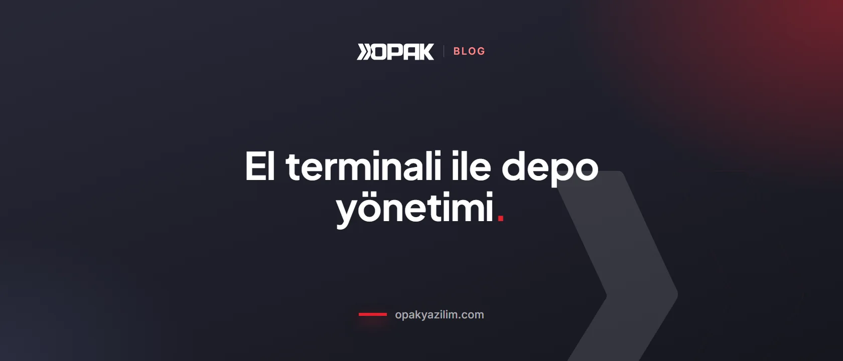 El terminali ile depo yönetimi kapak görseli