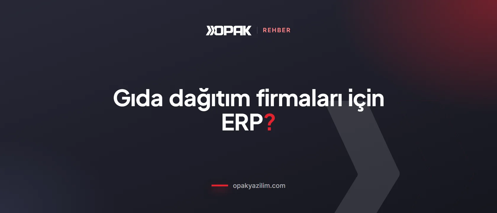 Gıda dağıtım firmaları için ERP kapak görseli