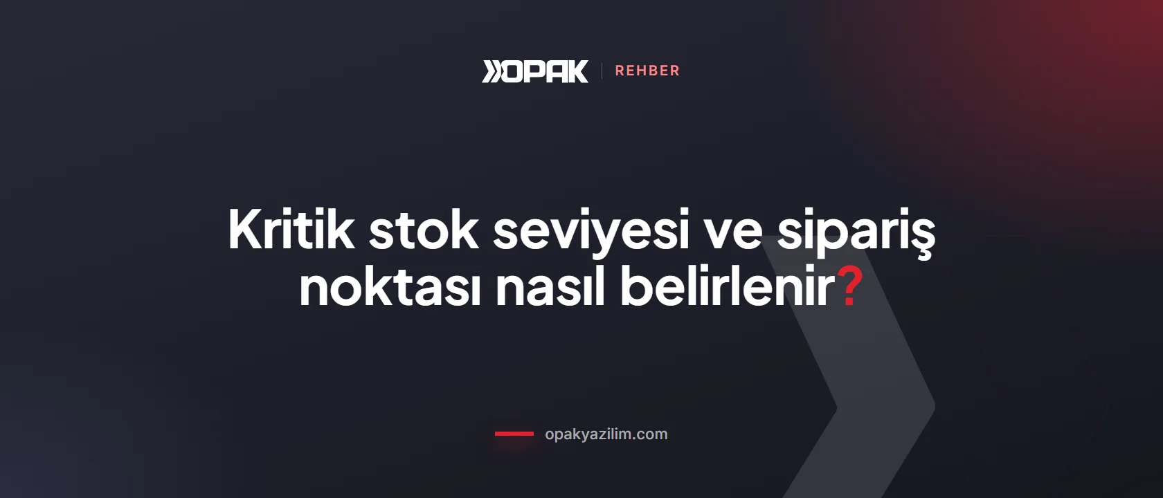 Kritik stok seviyesi ve sipariş noktası kapak görseli